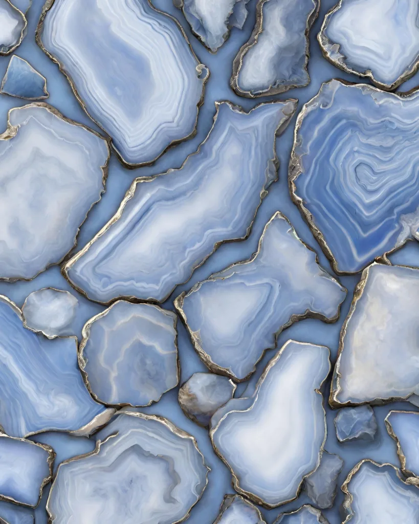 blue lace agate slices