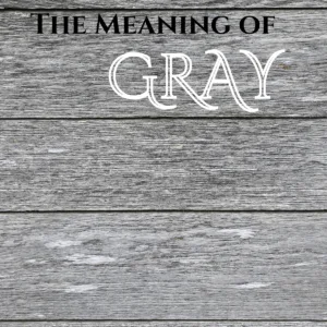 The Meaning of the Color Gray